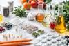 Spices testing and conical flasks AdobeStock_1053023330