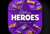 Cadbury Heroes paper tubs