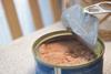 Opened,Tuna,Can,On,A,Kitchen,Surface