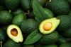 Fresh,Organic,Hass,Avocados,,Top,View,With,Copy,Space
