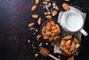 Almond,Milk,With,Ingredients,And,Honey,For,Healthy,Breakfast