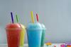 Colored,Slushies,,With,Ice,And,Gummies