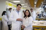 Tanya and Nadim Science coats