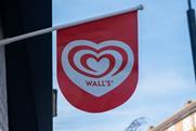 Portsmouth,,England.,April,12th,2025.,Flag,Advertising,Wall's,Products,,A