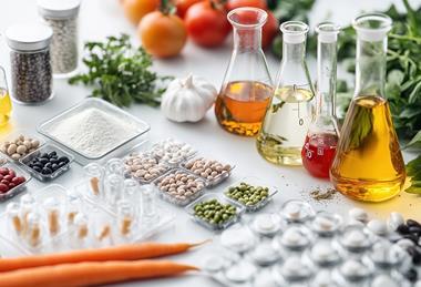 Spices testing and conical flasks AdobeStock_1053023330