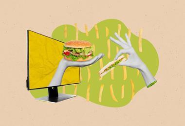 Template,Advert,Collage,Of,Express,Food,Delivery,From,Store,Bistro