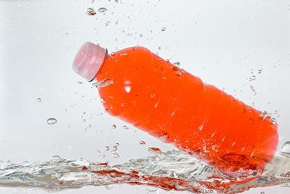 Orange bottled sports drink iStock-104196403