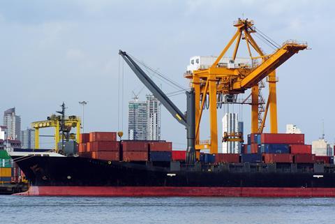 Port,Cranes,And,Ship