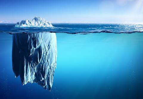 Iceberg,-,Appearance,And,Global,Warming,Concept,-,3d,Rendering