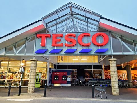 Halifax,,Uk,-,May,14,,2021:,A,Tesco,Supermarket,Exterior