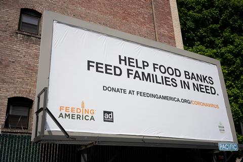 Portland,,Or,,Usa,-,Apr,27,,2021:,Feeding,America,Billboard