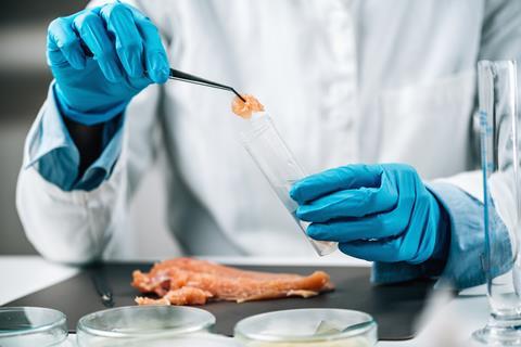 Food,Safety,Inspection,Of,Raw,Chicken,Meat,In,A,Laboratory.