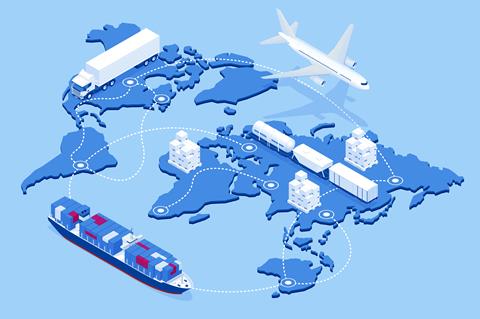 Global,Logistics,Network,Isometric,Illustration,Icons,Set,Of,Air,Cargo