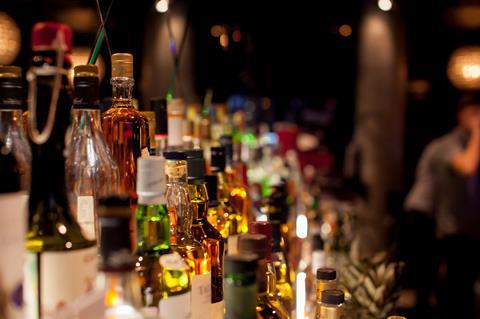 Bottles,Of,Spirits,And,Liquor,At,The,Bar