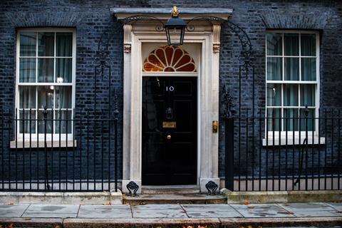 London,,England,October,2019.,View,On,The,Famous,10,Downing