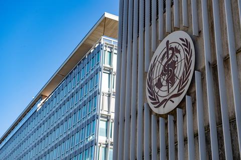 Sign,Of,The,World,Health,Organization,(who),At,Their,Headquarters