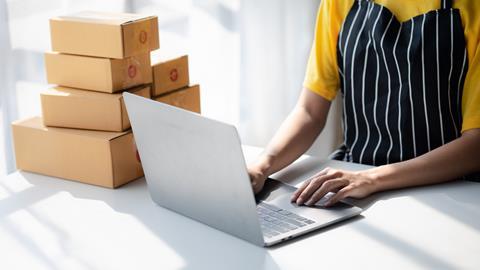 The,Owner,Of,An,Online,Store,Is,Checking,Orders,For