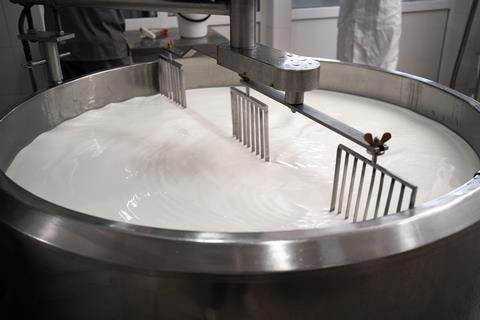 Process,Of,Making,Dairy,Products,In,Modern,Dairy,Factory.,Preparing