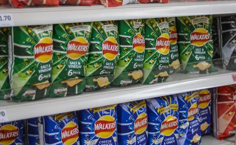 London,,Uk,,October,7,,2019:,Big,Packages,Of,Walkers,Crisps