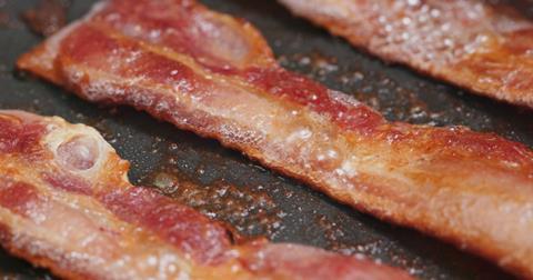 Bacon in a pan