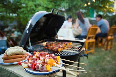 Dinner,Party,,Barbecue,And,Roast,Pork,At,Night