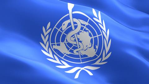 World,Health,Organization,Flag.,Waving,Colorful,World,Health,Organization,Flag