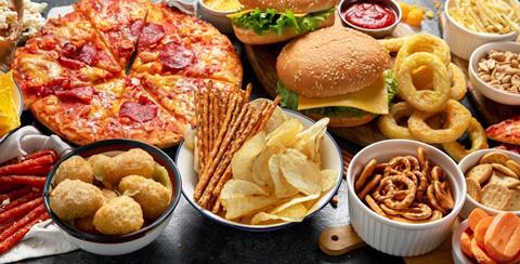 Large,Table,Of,Assorted,Take,Out,Food,Such,As,Pizza,