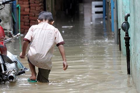 Pakistan,Flood,Stock,Image,2022.,A,Flood,In,A,City