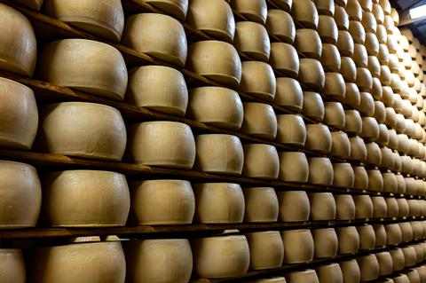 Parma,,Italy,,October,29,,2021.,Process,Of,Making,Parmigiano-reggiano,Parmesan