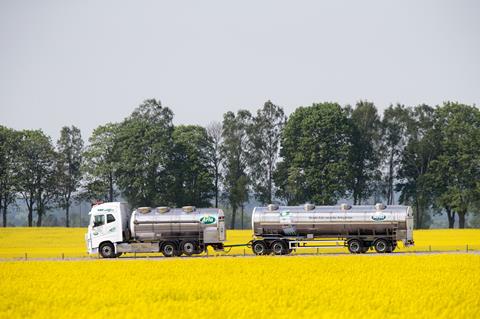 Linköping,,Sweden-,23,May,2016:,Milk,Car,From,Arla,Dairy.