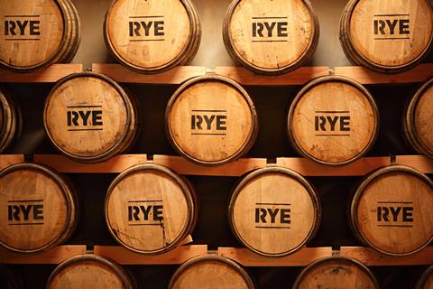 Some,Whiskey,Made,From,Rye,Aging,In,Barrels