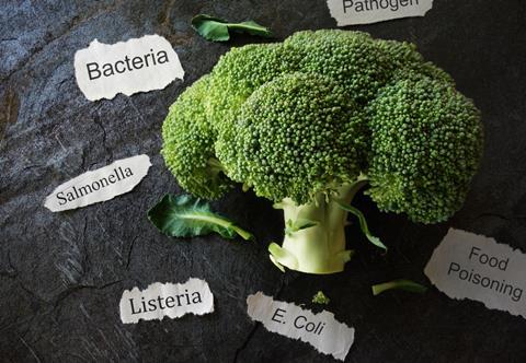 Broccoli,With,Various,Food,Poisoning,Related,Labels
