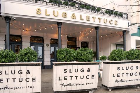 Nottingham,,England.,17,February,2020.,Slug,And,Lettuce,Restaurant,And