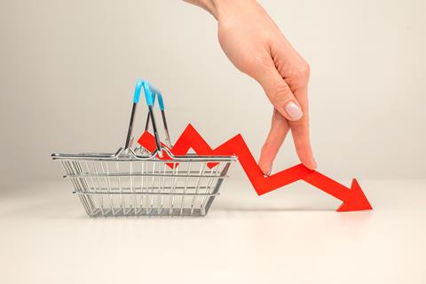 The,Fingers,Of,A,Woman's,Hand,Walk,Down,The,Arrow