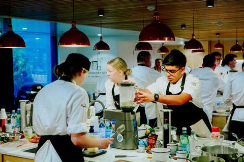 2024 Nestlé Professional Toque d'Or back of house students competing during the National Heats