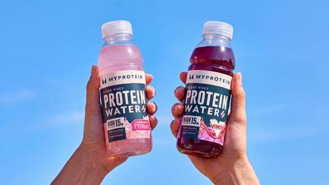 Nichols' new clear whey Myprotein water