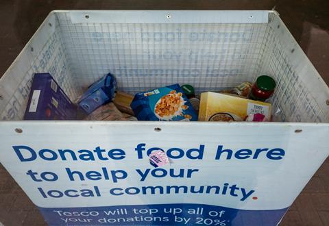 London.,Uk-,12.16.2020:,A,Container,In,Tesco,Supermarket,For,Customers