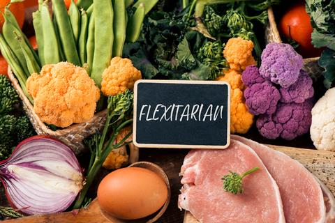 Closeup,Of,A,Signboard,With,The,Text,Flexitarian,On,A