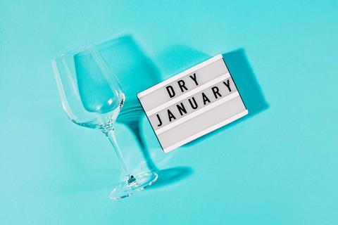 Text,Dry,January,On,The,Decorative,Lightbox,And,Empty,Wine
