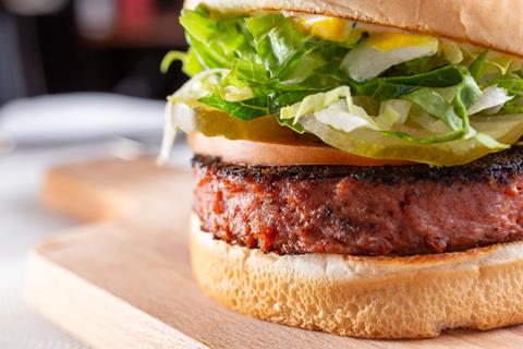 A,Closeup,View,Of,A,Burger,,Featuring,A,Burger,Patty