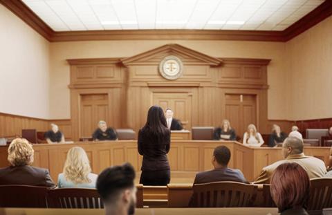 Attastor,Talking,To,Magistrate,In,Court.,The,Law,Adjustment,Concept