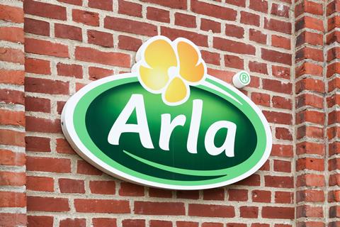 Aarhus,,Denmark,-,June,5,,2019:,Arla,Foods,Logo,On